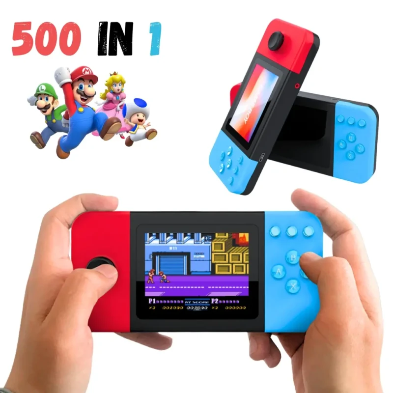 Console Portable D20 500 in 1 – Console de Jeux Rétro Portable avec Double Manette Console Portable Game Stick