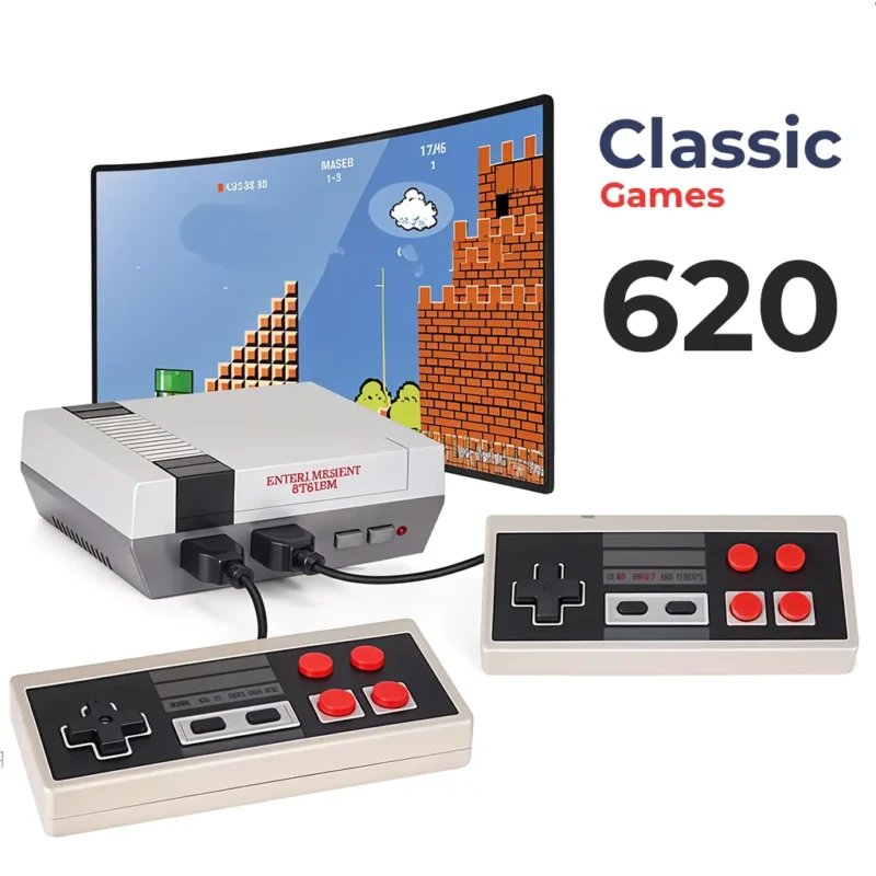 GS5 G620 – Mini Console de Jeux Rétro 620 Jeux avec 2 Manettes Filaire Console Rétro Game Stick