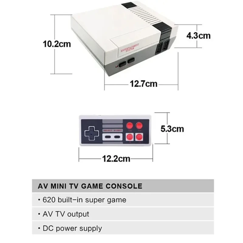 GS5 G620 – Mini Console de Jeux Rétro 620 Jeux avec 2 Manettes Filaire Console Rétro Game Stick