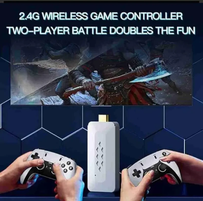 M22 Game Stick – Console Rétro 4K HDMI 64 Go avec 2 Manettes Sans Fil Console Rétro Game Stick