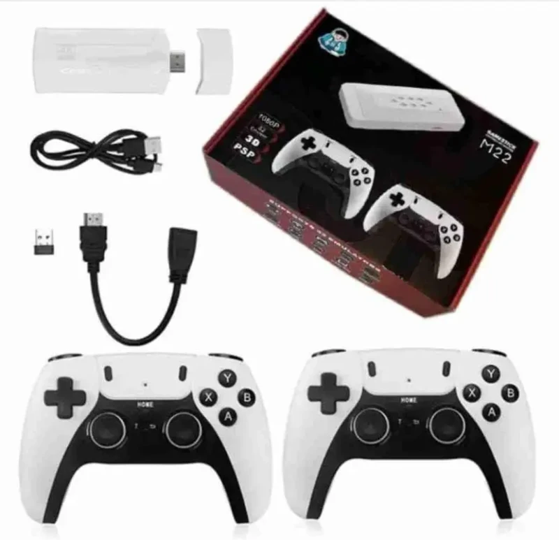 M22 Game Stick – Console Rétro 4K HDMI 64 Go avec 2 Manettes Sans Fil Console Rétro Game Stick