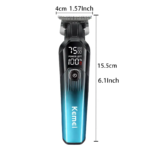 Kemei KM-1358 – Tondeuse Professionnelle 7500 RPM avec Écran LED et Batterie 1200mAh tondeuse kemei