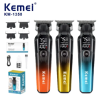 Kemei KM-1358 – Tondeuse Professionnelle 7500 RPM avec Écran LED et Batterie 1200mAh tondeuse kemei