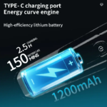 Kemei KM-1358 – Tondeuse Professionnelle 7500 RPM avec Écran LED et Batterie 1200mAh tondeuse kemei