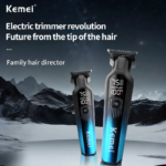 Kemei KM-1358 – Tondeuse Professionnelle 7500 RPM avec Écran LED et Batterie 1200mAh tondeuse kemei