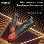 Kemei KM-1359 – Tondeuse Professionnelle Sans Fil 7500 RPM avec Écran LED et Batterie 1200mAh