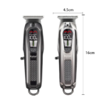 Kemei KM-1675 – Tondeuse Professionnelle 5 Vitesses avec Écran LED et Batterie 1800mAh – gris tondeuse kemei