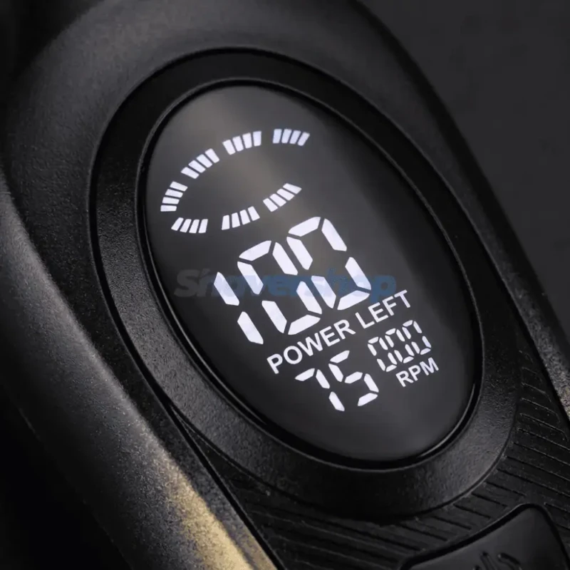 Kemei KM-1730 – Tondeuse Professionnelle Métallique 7500 RPM avec Écran LCD et Batterie 1500mAh noir doré – Dore 
