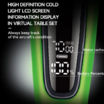 Kemei KM-1739 – Tondeuse Professionnelle 7000 RPM avec Lame Titane Noire et Batterie 1200mAh tondeuse kemei