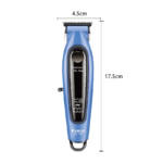 Kemei KM-1739 – Tondeuse Professionnelle 7000 RPM avec Lame Titane Noire et Batterie 1200mAh tondeuse kemei