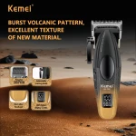 Kemei KM-1890 – Tondeuse Professionnelle 9000 RPM avec Batterie 2000mAh et Lame DLC tondeuse avec levier