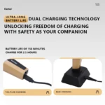 Kemei KM-1917 – Tondeuse Professionnelle Sans Fil 9000 RPM avec Écran LED et Batterie 2500mAh Tondeuse professionnelle