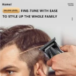 Kemei KM-1917 – Tondeuse Professionnelle Sans Fil 9000 RPM avec Écran LED et Batterie 2500mAh Tondeuse professionnelle