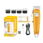 Kemei KM-1956 – Tondeuse Professionnelle Sans Fil Métallique USB-C 2000mAh