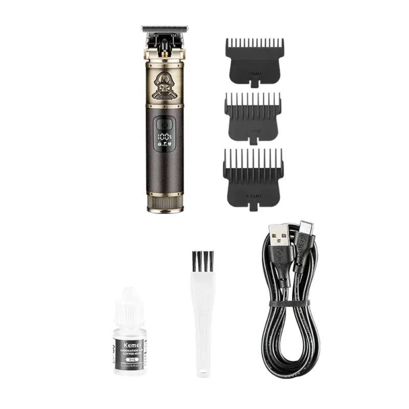 Kemei KM-2250 – Tondeuse Professionnelle Sans Fil Style T9 Rechargeable USB