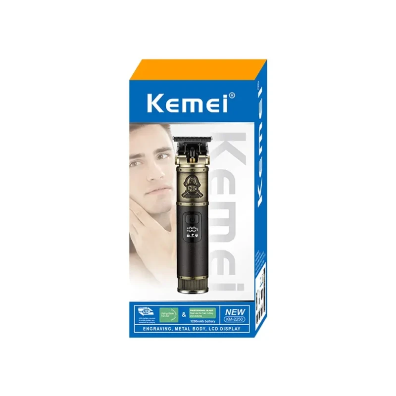 Kemei KM-2250 – Tondeuse Professionnelle Sans Fil Style T9 Rechargeable USB
