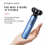 Kemei KM-507 – Rasoir Électrique Rotatif Rechargeable USB-C Étanche IPX5 rasoir 3 boules Rasoir Electrique kemei