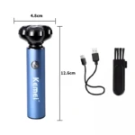 Kemei KM-507 – Rasoir Électrique Rotatif Rechargeable USB-C Étanche IPX5 rasoir 3 boules Rasoir Electrique kemei