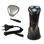 MAC Styler MC-8815 – Rasoir Électrique Rotatif 3 Têtes Rechargeable avec Tondeuse de Précision Rasoir Électrique mac