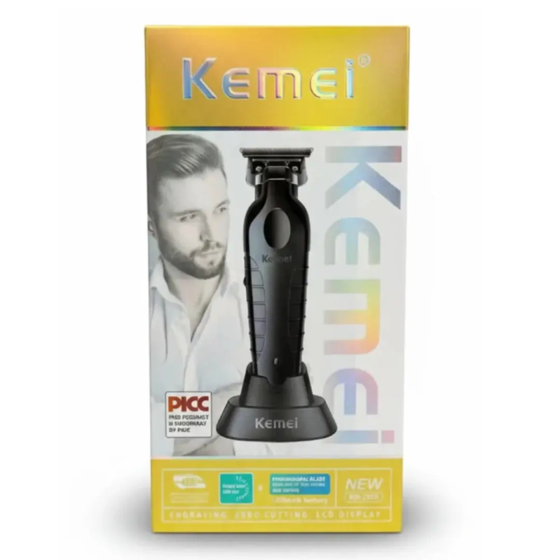 Tondeuse kemei KM2299 10w avec support, rechargeable via USB, sans fil, kemei KM229 tondeuse 10W