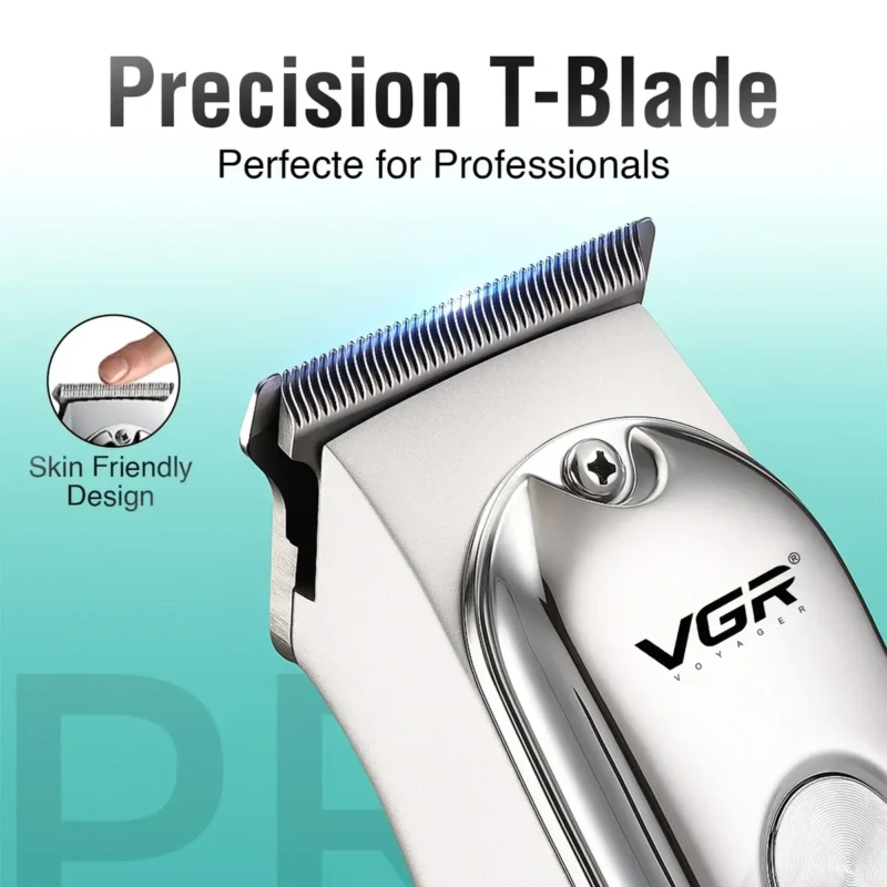 VGR V-071 – Tondeuse Professionnelle de Finition T-Blade avec Écran LED et Batterie 600mAh tondeuse bon prix tondeuse vgr