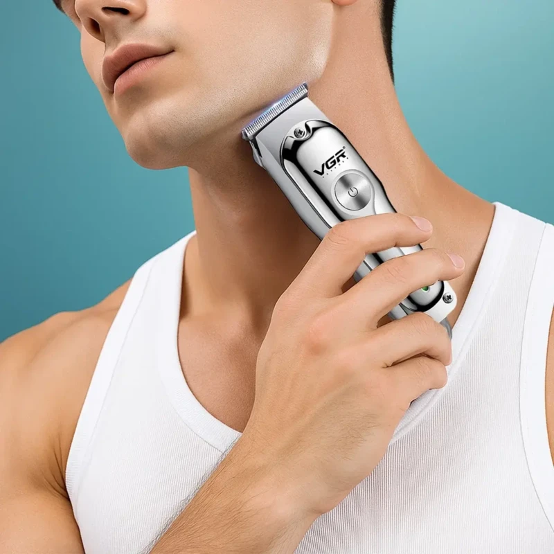 VGR V-071 – Tondeuse Professionnelle de Finition T-Blade avec Écran LED et Batterie 600mAh tondeuse bon prix tondeuse vgr