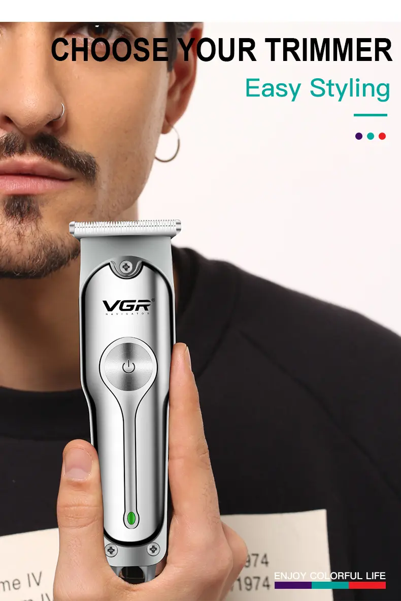 VGR V-071 – Tondeuse Professionnelle de Finition T-Blade avec Écran LED et Batterie 600mAh tondeuse bon prix tondeuse vgr