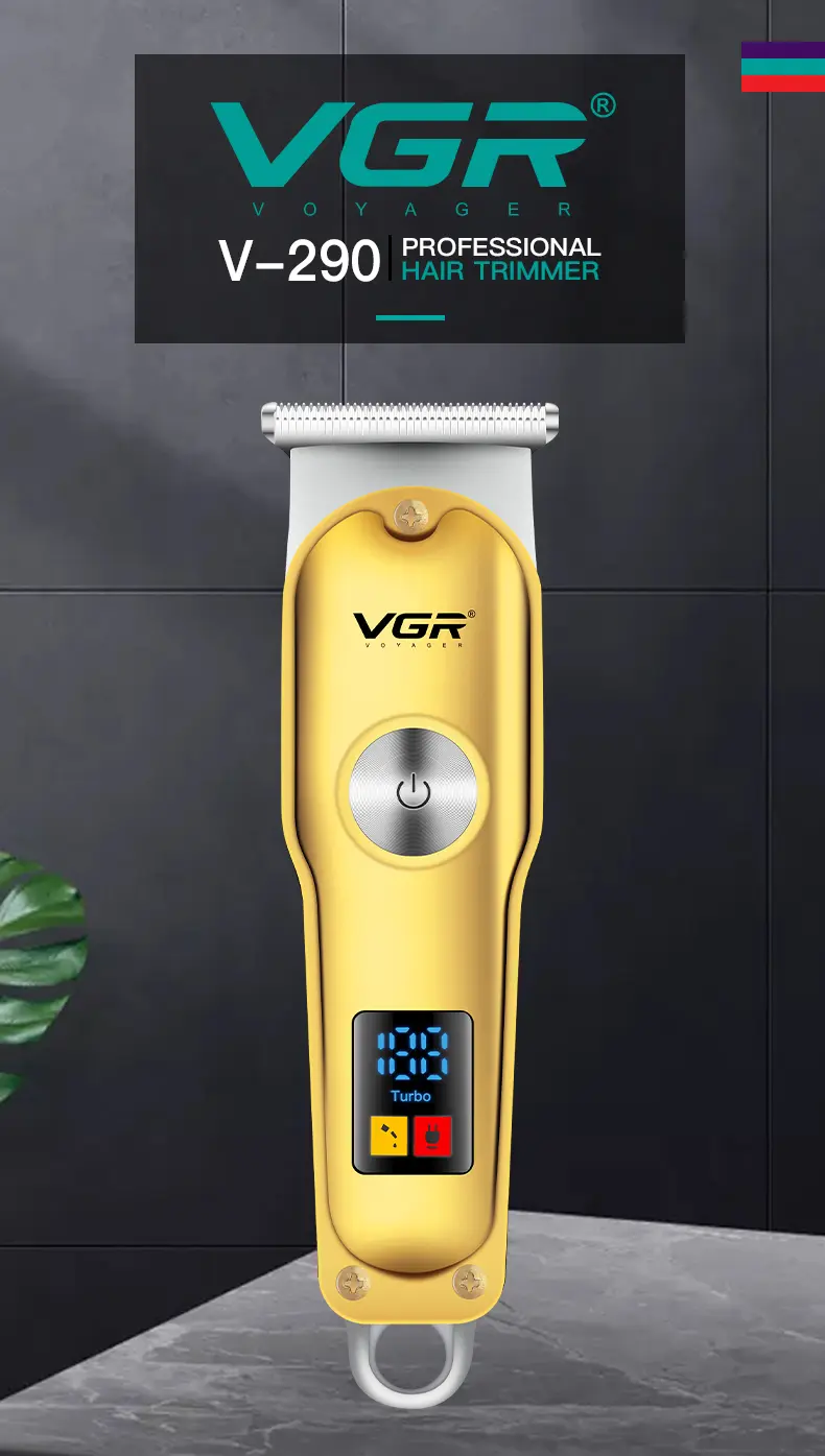 VGR V-290 – Tondeuse Professionnelle de Finition T-Blade avec Écran LED et Batterie 600mAh tondeuse bon prix tondeuse vgr