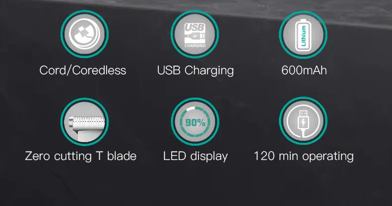 VGR V-290 – Tondeuse Professionnelle de Finition T-Blade avec Écran LED et Batterie 600mAh tondeuse bon prix tondeuse vgr
