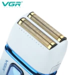 VGR V-362 – Rasoir Électrique Double Grille Étanche IPX6 Rechargeable USB-C rasoir vgr