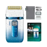 VGR V-362 – Rasoir Électrique Double Grille Étanche IPX6 Rechargeable USB-C rasoir vgr
