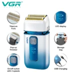 VGR V-362 – Rasoir Électrique Double Grille Étanche IPX6 Rechargeable USB-C rasoir vgr