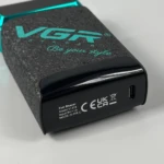 VGR V-374 – Rasoir Électrique Double Grille Rechargeable USB avec Affichage LED rasoir vgr