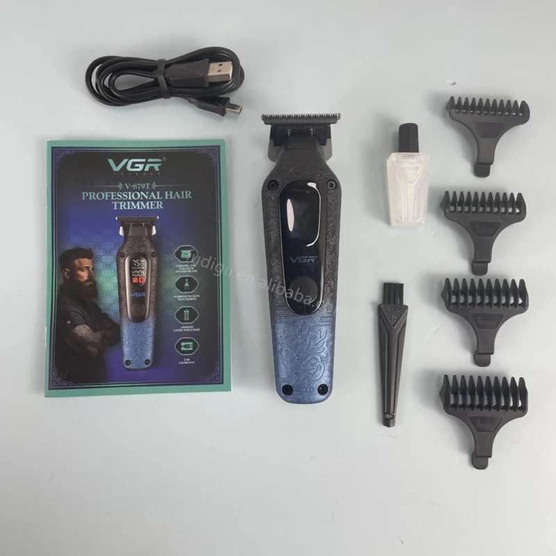 VGR V-879T – Tondeuse Professionnelle Sans Fil 7500 RPM avec Lame DLC Céramique