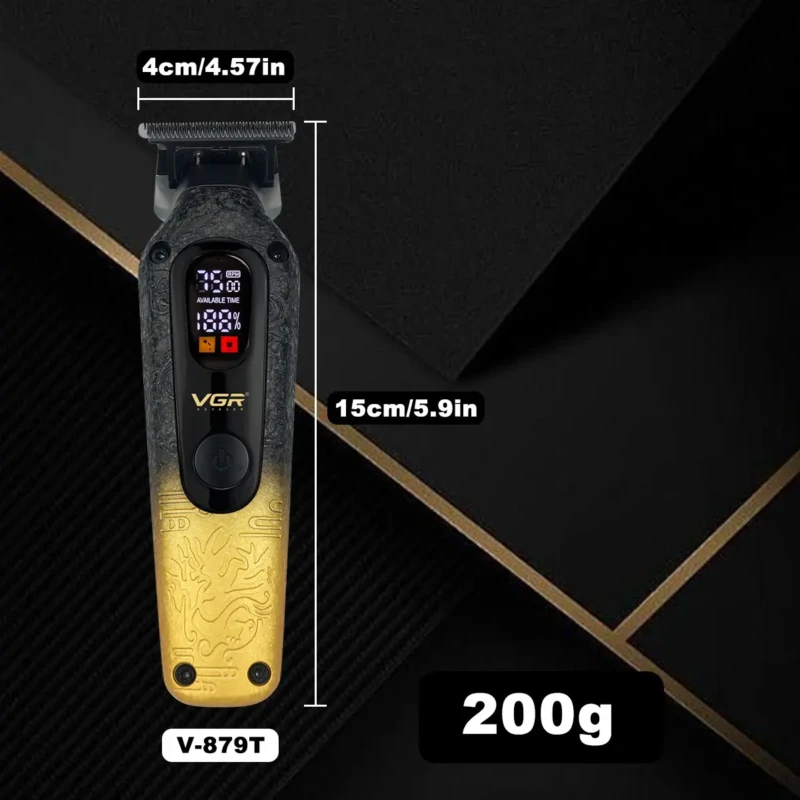 VGR V-879T – Tondeuse Professionnelle Sans Fil 7500 RPM avec Lame DLC Céramique
