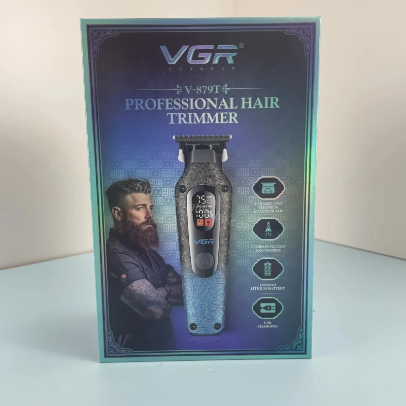 VGR V-879T – Tondeuse Professionnelle Sans Fil 7500 RPM avec Lame DLC Céramique
