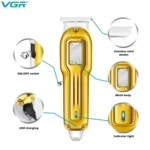 VGR V-919 – Tondeuse Professionnelle de Finition T-Blade Rechargeable USB Type-C tondeuse bon prix tondeuse vgr