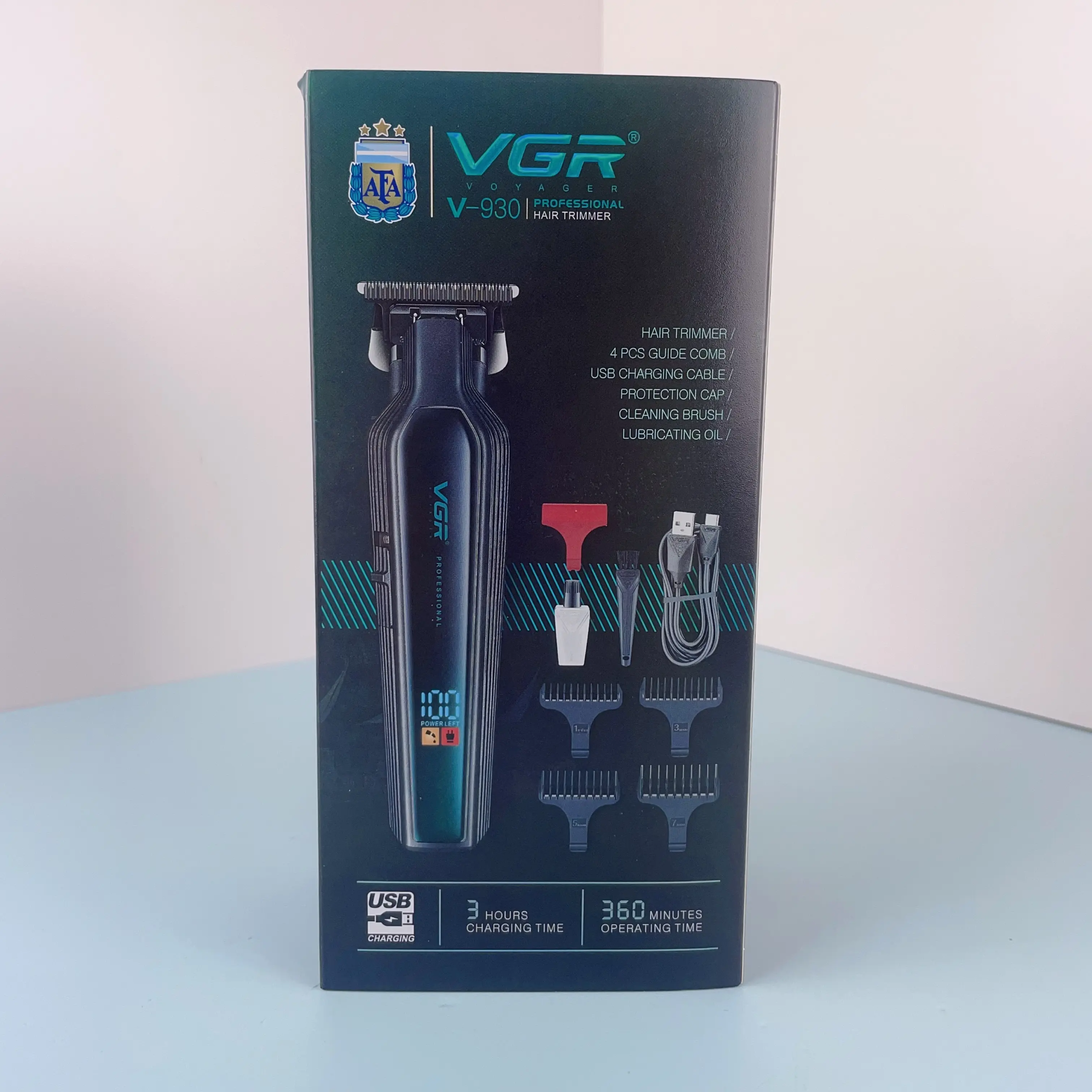 VGR V-930 – Tondeuse Professionnelle de Finition T-Blade Zero Gap avec Écran LED - noir VGR V-930 – Tondeuse Professionnelle de Finition T-Blade Zero Gap avec Écran LED – noir tondeuse vgr