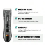 VGR V-934 – Kit de Tonte 2-en-1 pour Corps et Nez Étanche IPX7 avec Batterie Rechargeable Kit de toilettage Kit vgr
