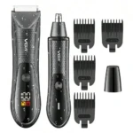 VGR V-934 – Kit de Tonte 2-en-1 pour Corps et Nez Étanche IPX7 avec Batterie Rechargeable Kit de toilettage Kit vgr