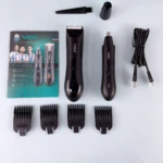 VGR V-934 – Kit de Tonte 2-en-1 pour Corps et Nez Étanche IPX7 avec Batterie Rechargeable Kit de toilettage Kit vgr