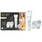 Enzo EN-0104 – Épilateur, Rasoir, Nettoyeur et Masseur Rechargeable 5-en-1 appareil d'épilation multifonction Épilateur enzo
