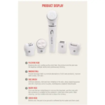 Enzo EN-0104 – Épilateur, Rasoir, Nettoyeur et Masseur Rechargeable 5-en-1 appareil d'épilation multifonction Épilateur enzo