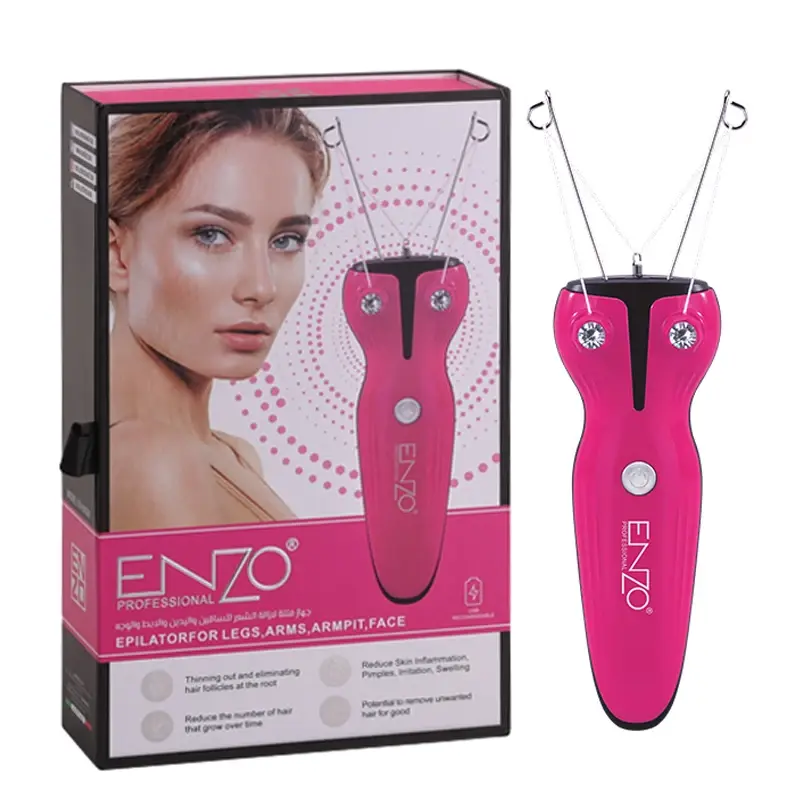 ENZO EN-6083B – Épilateur Électrique au Fil de Coton USB pour Visage et Corps Épilateur Électrique au Fil