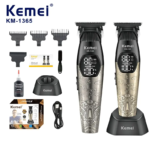 Kemei KM-1365 – puissante Tondeuse Professionnelle 8000 RPM avec Écran LED, 1200mAh – métal