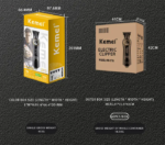 Kemei KM-1738 – Tondeuse Professionnelle Noir Intense 5W, Batterie 2000mAh et Écran LED tondeuse kemei