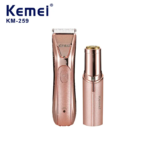 Kemei Km-259 2 en 1 Rasoir tondeuse pour femme Lavable – pink Tondeuse Et Rasoir Multi-usage