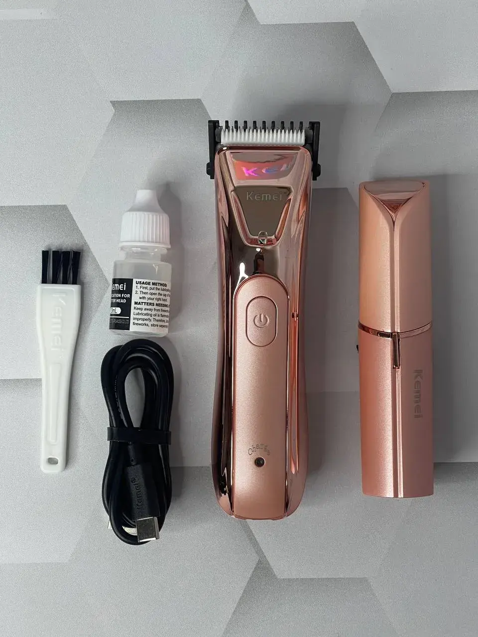 Kemei Km-259 2 en 1 Rasoir tondeuse pour femme Lavable - pink Kemei Km-259 2 en 1 Rasoir tondeuse pour femme Lavable – pink Tondeuse Et Rasoir Multi-usage