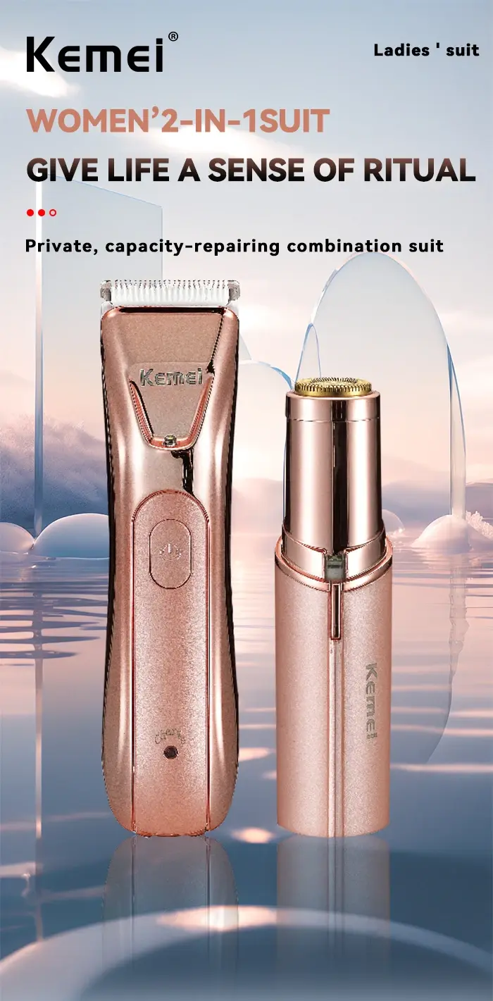 Kemei Km-259 2 en 1 Rasoir tondeuse pour femme Lavable - pink Kemei Km-259 2 en 1 Rasoir tondeuse pour femme Lavable – pink Tondeuse Et Rasoir Multi-usage