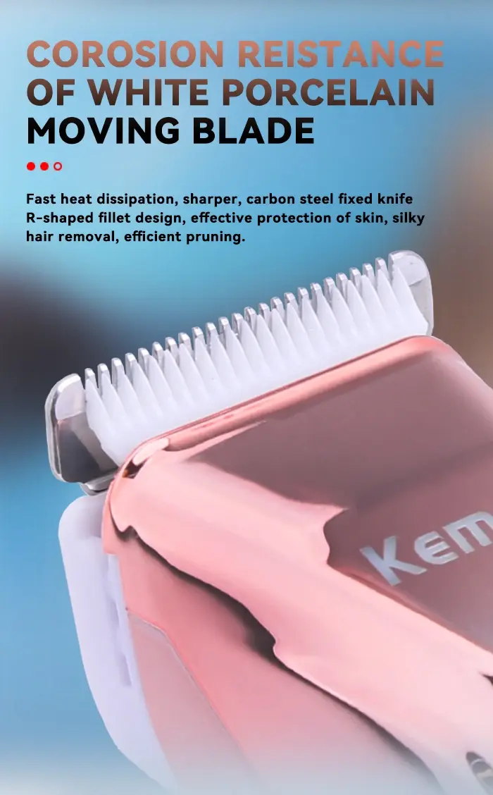 Kemei Km-259 2 en 1 Rasoir tondeuse pour femme Lavable - pink Kemei Km-259 2 en 1 Rasoir tondeuse pour femme Lavable – pink Tondeuse Et Rasoir Multi-usage